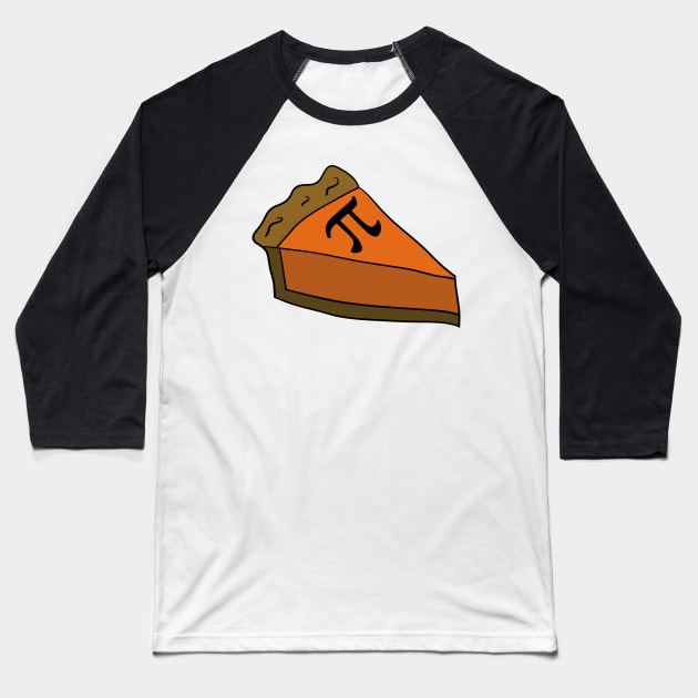 Pumpkin Pi Day Baseball T-Shirt by bubbsnugg